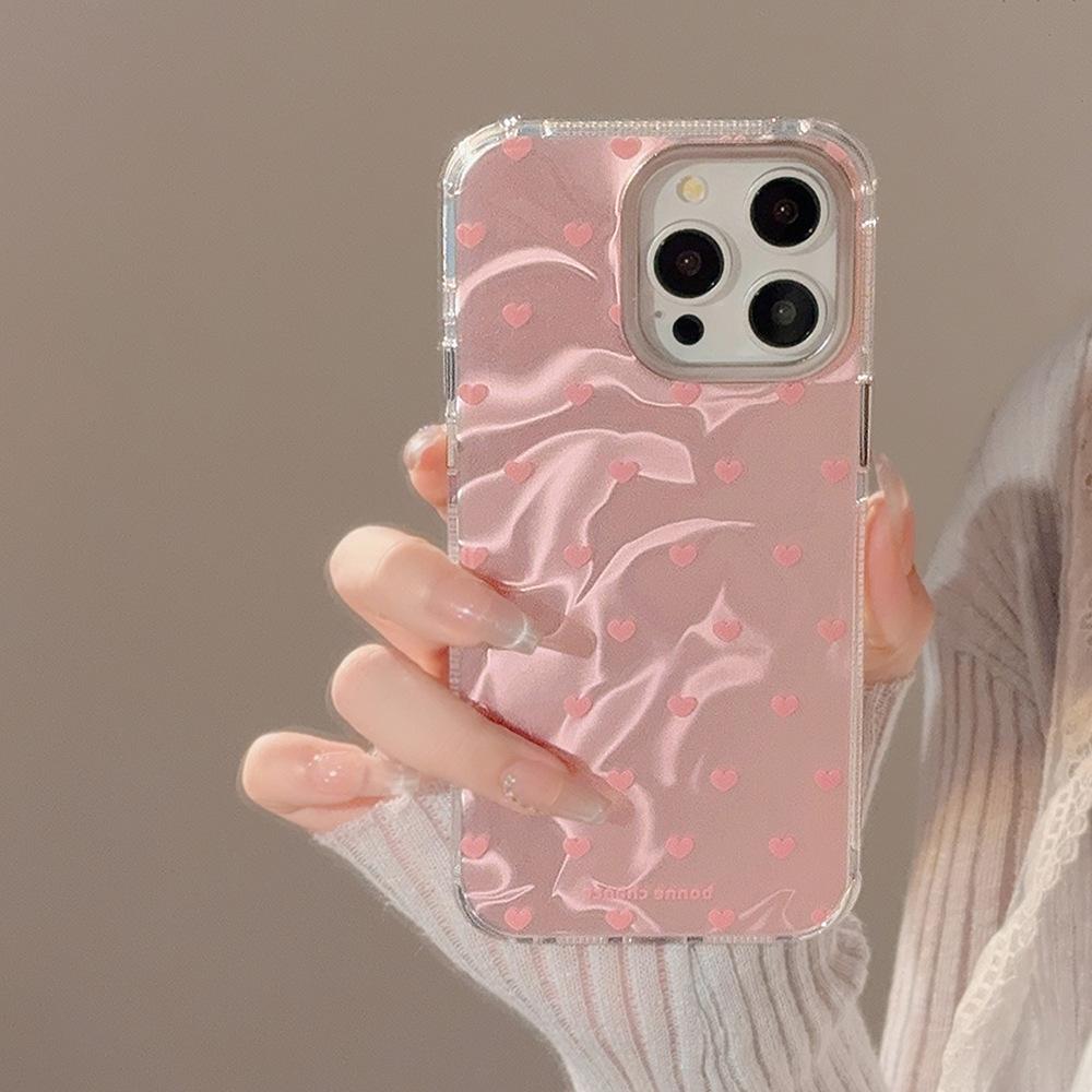 Simple Ins Love for IPhone 15 Apple 16 Phone Case 14pro Max Fresh 12 Hard 13 Water Ripples