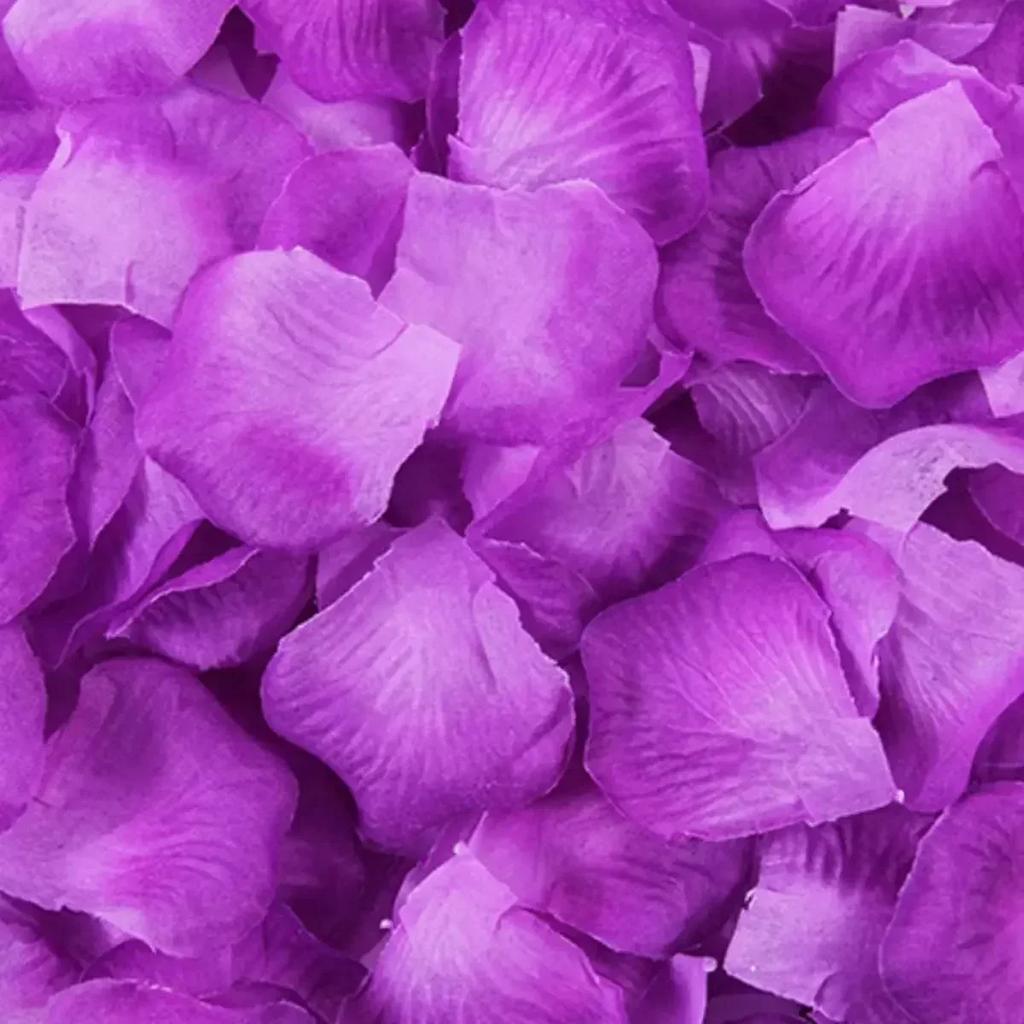 2000/100pcs Artificial Rose Petals Flowers Colorful Silk Roses Fake Petal for Romantic Valentine Day Wedding Party Favors Decor
