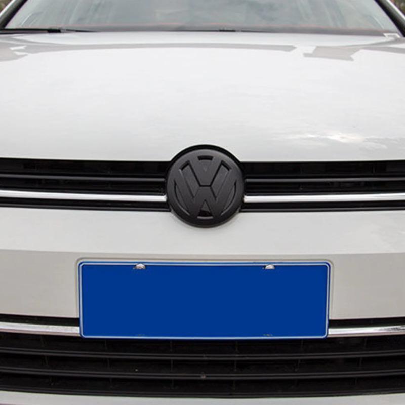 Car Sticker Hub Caps 1/2Pcs Car Front Bonnet Grill Badge Rear Trunk Emblem Logo Cover Not Affect ACC For Volkswagen VW Golf 6 MK