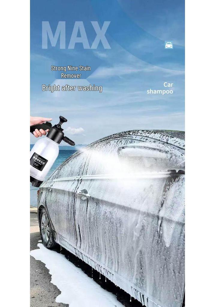 Crystal Car Wax: High-Foam Water Wax for White & Black Cars, Powerful Stain Remover, Damage-Free Shine