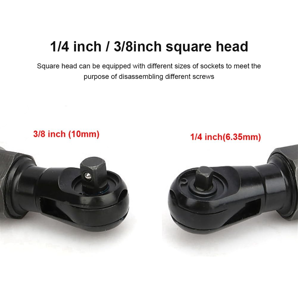 Pasotim 3/8 Square Head Pneumatic Wrench Pneumatic Ratchet Wrench 90 Degree Torque Wrench Machine Repair Tool Easy to Use