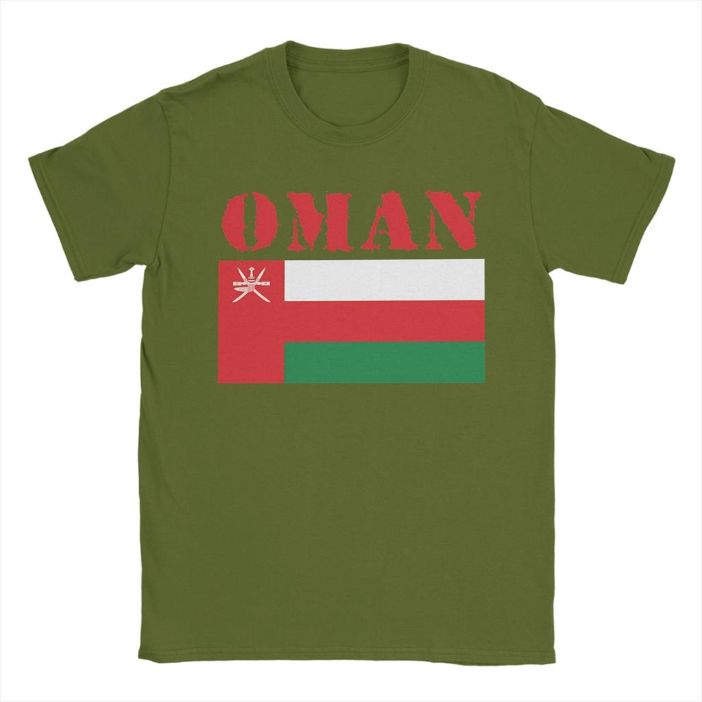 Streetwear T-shirt Zomer Oman Vlag Populaire T-shirts Katoenen T-shirt voor Heren Y2K Leuk Grote Maten 6XL Korte Mouw Kleding