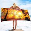 Microfiber Beach Towel,Absorbent Fall Bath Towel Oversized,Quick Dry Maple Leaf Beach Towel for Adult,Sand Free Swim Beach Towel