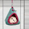 Hamster Hanging Nest Warm Semi-Enclosed Scratch-Resistant Hamster House Hammock Hamster Cage Deco For Golden Hamster