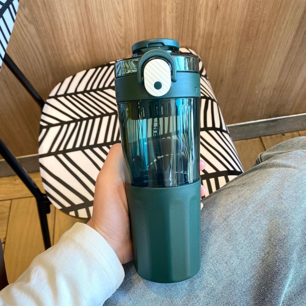 450Ml Plastic Transparent Water Bottle with Tea Filter Drinking Portable Sport Cup Kid School Outdoor Sport Camping