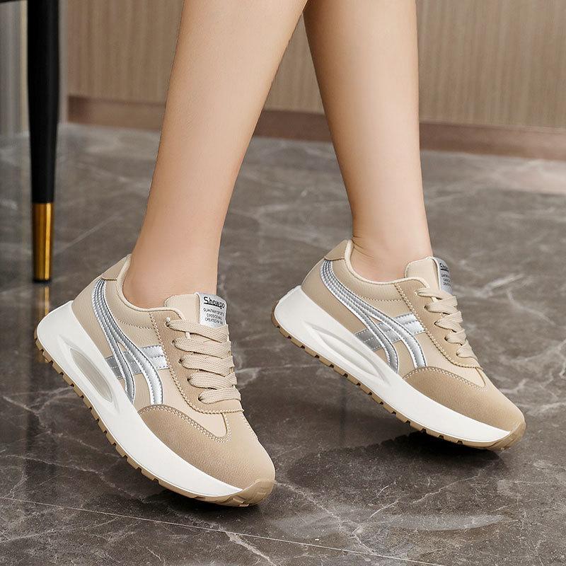 New Spring and Summer Versatile Dad Shoes Casual Mesh Shoes Breathable Height-enhancing Thick Sole Women's Shoes Sports Trend