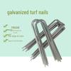 Galvanized 6-Inch U-Shaped Ground Nails for Artificial Turf, Greenhouses, Lawns, and Geogrid Fixing