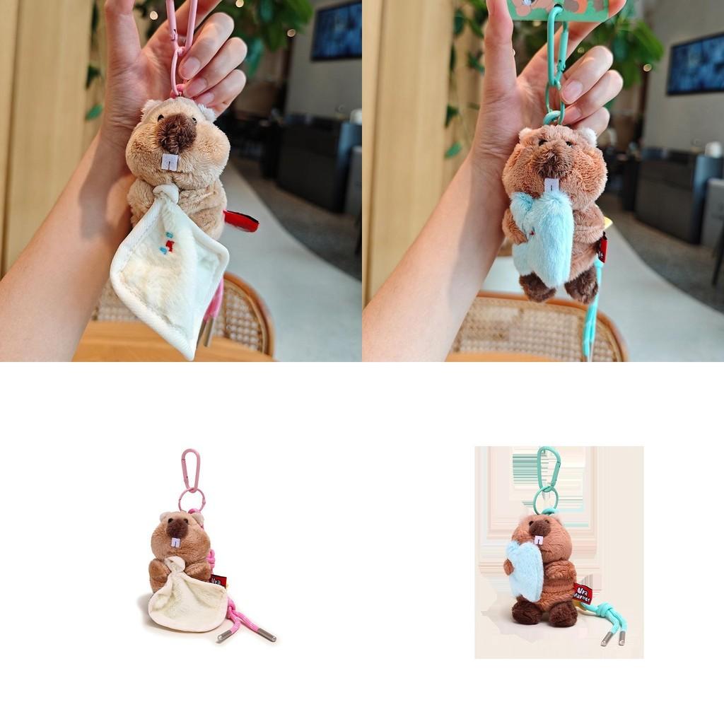 Plush Marmota Groundhog Keychain Cuddle Design Gift Decoration Children Gift