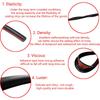 Car Door Anti Collision Strip U Type Universal Car Door Protection Edge Guards Trim Styling Moulding Strip Rubber Scratch Bumber