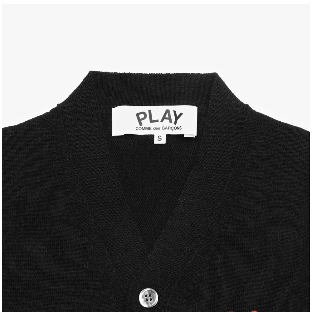 Comme DeS GarconS P1N076 1  Ax N076 051 1  Play Play Double Red Heart Wafen Men S Cardigan