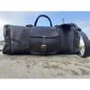 Gym Weekend Top-Quality Black Leather  Men Travel Bag Genuine Duffel Luggage
