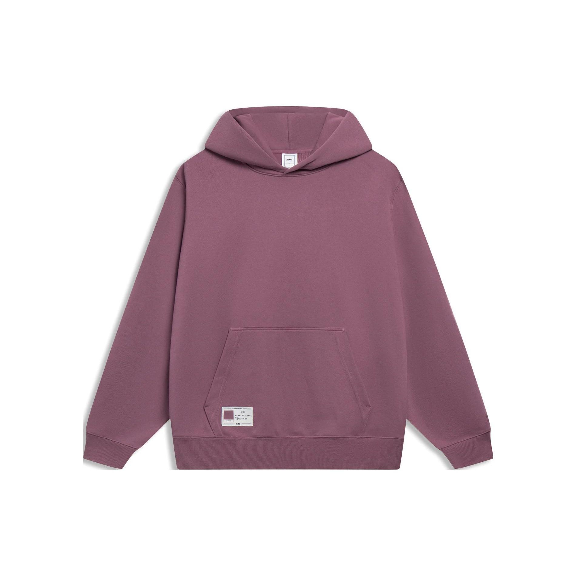 Li-Ning Chinese Color Label Logo Hoodie  Pink  Men s AWDT069-8 L