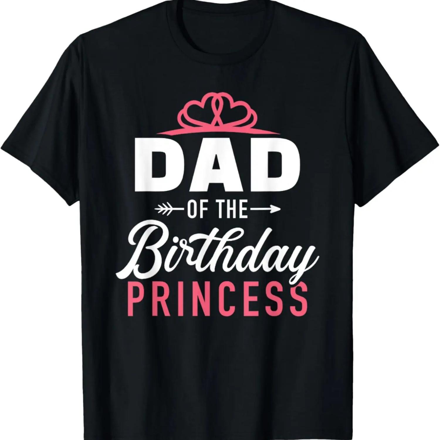 

Dad of the birthday princess matching family party T-Shirt XXXXXL чорний