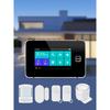 FUERS G64B 4G WiFi Home Security Alarm System Temperature Humidity Display PIR Motion Work with Tuya Smart App 4.3 Inch Screen