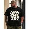 T-shirt Homme Apache 207 Tour Graphique - T-shirt Merch Officiel avec Impression Iconique, Manches Courtes Col Rond Streetwear Décontracté Convient pour le Quotidien &