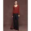 Women's V-Neck Wool Blend Knit Cardigan