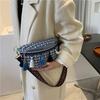 Ethnic Style Handbag Women's Textured Canvas Bag Simple Single Shoulder Crossbody Women's Bag