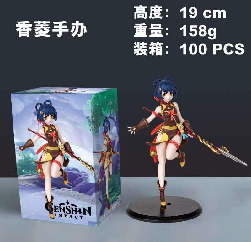 20cm Anime Genshin Impact Barbara Figure Genshin Impact Lumine Action Figure Traveler Aether Venti Figurine Collectible Doll Toy