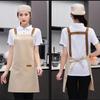 Industrial Restaurant Apron With Water Resistant Coating Enhances Airflows Design Cooking Bib Apron For Hot Environment