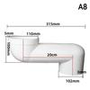 110MM Offset WC Connection Nozzle Toilet Adapter Pipe for Effortless Assembly Setup