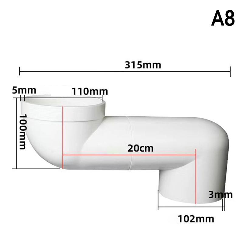 110MM Offset WC Connection Nozzle Toilet Adapter Pipe for Effortless Assembly Setup