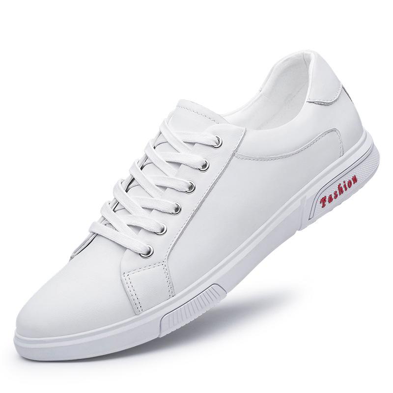 Board Shoes Breathable New Trend Soft Sole Cowhide Sports Little White Shoes Green Running Shoes Versatile