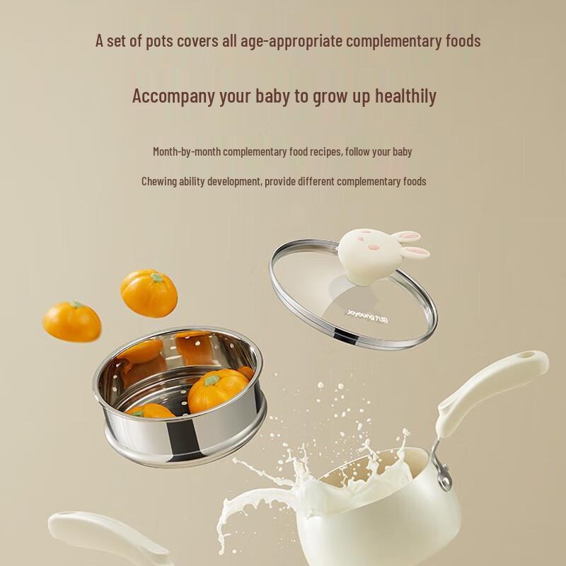 Joyoung Cute Bunny Non-Stick Milk Pot Set