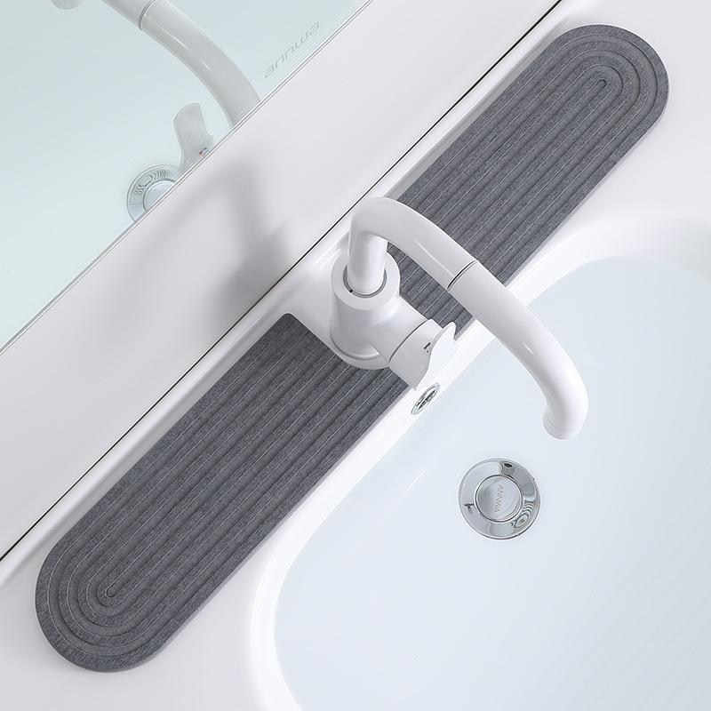 Küchenspülbecken-Schutzmatte Diatomeen-Schnelltrocknungsmatte für Küchenarbeitsplatte, Super saugfähig, Verhindert Feuchtigkeitsansammlung