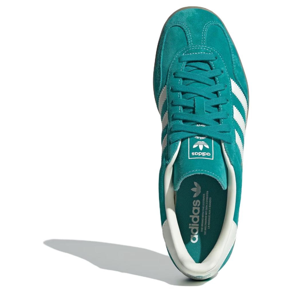 adidas Gazelle Indoor Pure Teal Men Sneakers Off-White Gold-Metallic JQ8391