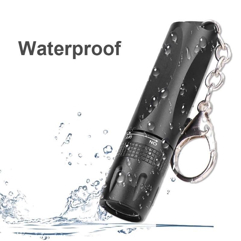 New LED Mini Flashlight Handheld Mini Waterproof Portable Flashlight with Keychain Strong Light T6 Flashlight