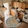 Vintage Pattern Animals,Round Area Rug,Carpet Rug for Living Room Bedroom Sofa Playroom Decor,Non-slip Floor Mat