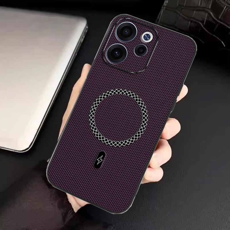 Biruiqu OPPO Reno 15F New Ultra-thin Magnetic Leather Shock-absorbing Protective Phone Case