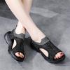 Women's Sandals Summer  Beach Breathable Flat Shoes Open Toe Casual Soft Walking Sandals for Girl Plus Size