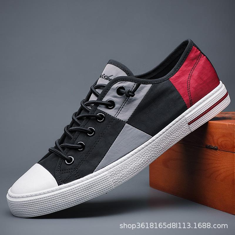 2024 Summer New Men's Shoes A Slip-off Breathable Thin Non-slip Anti-odor Ice Silk Canvas Shoes Casual Comfortable Shoes for Men