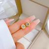 Roman Zircon Minimalist Stud Earrings Cold Men'S And Women'S Earrings Personality Temperament Banquet Earrings