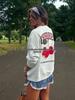 European & American Trendy Round Neck Pullover Sweatshirt - Versatile Slimming Autumn/Winter Top for Women