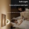 Intelligent Voice Usb Night Light Mini Voice Control Soft Lights Nights Lighter Bedroom Bathroom Creative Cute Panda Lamp