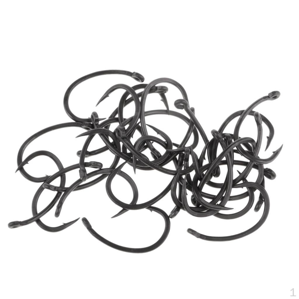 

30шт рыболовные крючки из высокоуглеродистой стали с колючками x8,5 мм