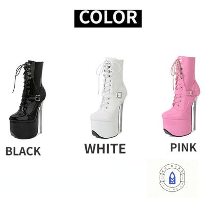Cizme cu platformă cu toc ultra înalt de 19 cm, cizme sexy pentru femei, fetiș, cu toc stiletto, club de noapte, petrecere, dans, cizme de dimensiuni mari