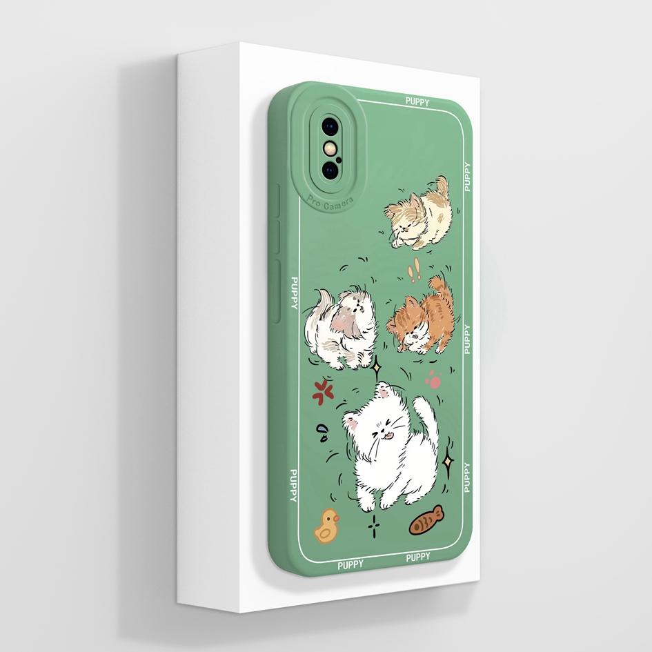 Pro Apple iPhone X XR XS SE 6 7 8 11 12 Pro Max Plus Mini Pouzdro na telefon Luxusní Vzor Květů Měkký Tekutý Silikon Protiskluzový Ochranný Pro iPhone Kryt