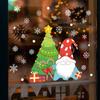 Cartoon Christmas Dwarfs Christmas Tree Snowflake Gift Box Glass Windows Window Stickers