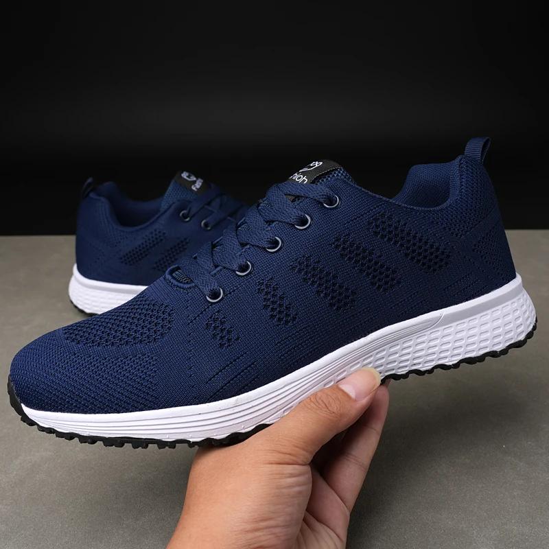 Мужская спортивная обувь Сетчатая Дышащая Легкая Удобная Обувь для ходьбы Простая Модная Универсальная Легкая Обувь для ходьбы 37