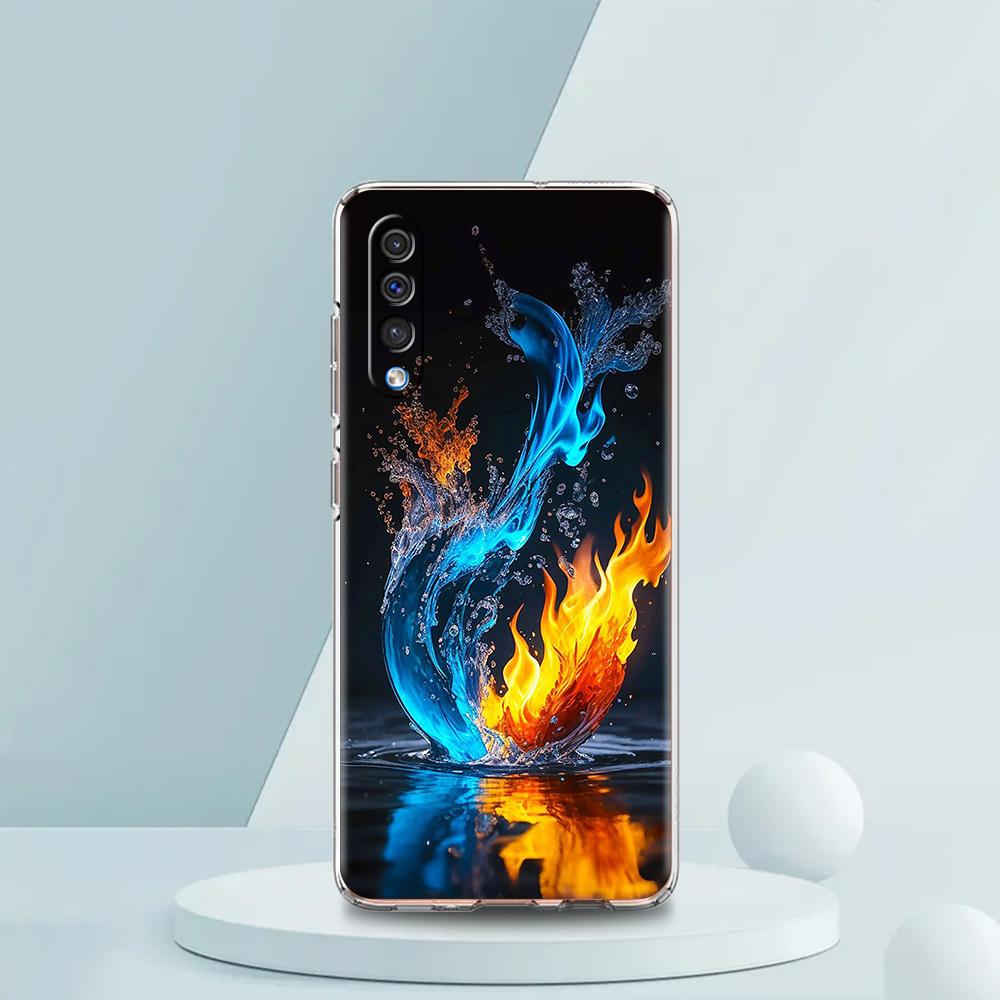 Gradient Color Water Transparent Phone Case for Samsung Galaxy A16 A14 A12 A22 A24 A42 A02 A03S A06 A50 A20 A30 A40 Soft Cover