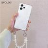 Para Xiaomi 15T Pro 17T Pro Funda con Cordón Cruzado de Cadena de Perlas Para Xiaom 17 Max Funda Trasera Transparente de Silicona Blanda a Prueba de Golpes