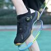 Badminton shoes men's and women's professional non-slip, wear-resistant and breathable rotating button carbon board children's competition training
