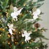 4pcs Christmas Transparent Angel Pendant Holiday Party New Year Decoration Home Angel Pendant  Christmas Tree Ornament