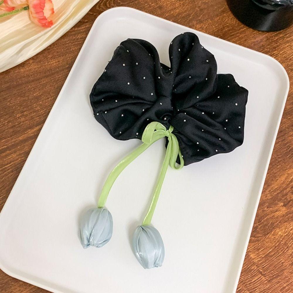 Elastic Material Tulip Headbands Spring Design Flower Elastic Hair Ties Fairy Style