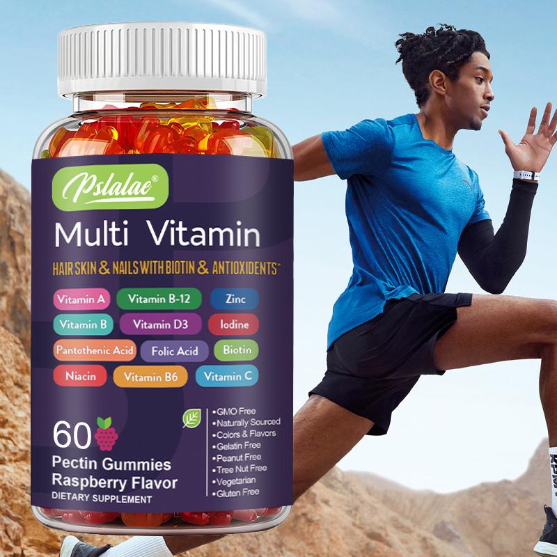 Multivitamin-Gummibärchen - Immununterstützung, Gesundheit für Haare, Haut und Nägel - mit Biotin