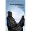 SEAMETAL Leatherette Car Seat Cushion Seat Cover Front/Backrest Breathable Seat Protector Mat Pad for Car Interior Accessories