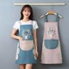 Unisex Oil-Proof Kitchen Apron: Universal Waist Apron, Anti-Stain, Sleeveless, with Hand-Wiping Feature for Home, Catering, or Work.